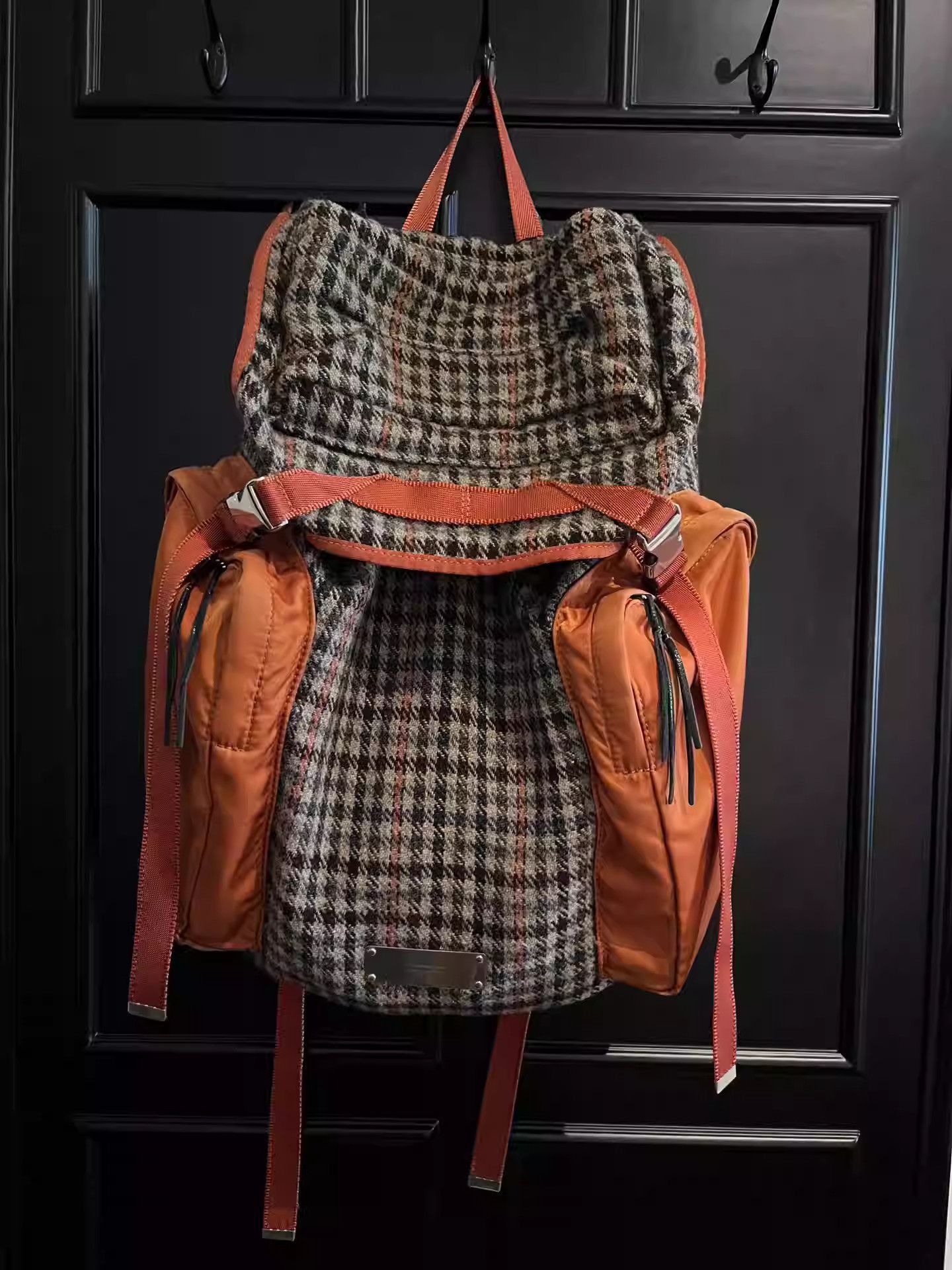 Undercover Under Cover Wool Prada Shoulder Bag-2505 in Orange, Men's
