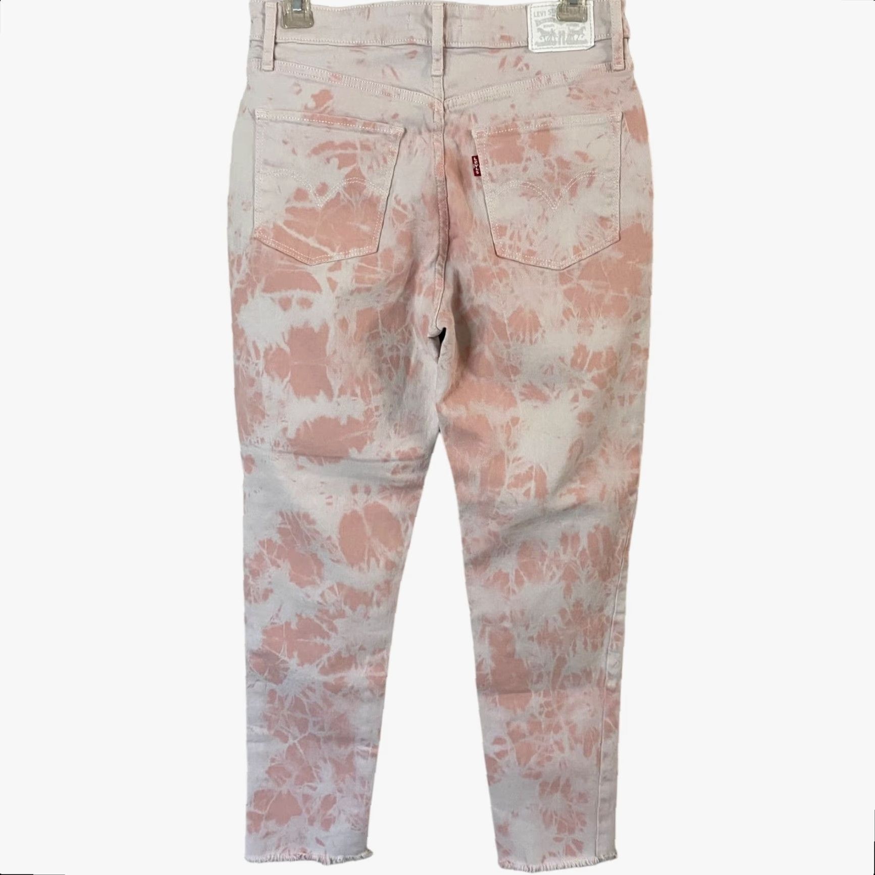 Levi's Levi's Jeans Women's 30 721 High-Rise Skinny Ankle White Pink Tie-Dye Denim Stretch 5-Pocket Zip Fly Size 30" / US 8 / IT 44 - 3 Thumbnail