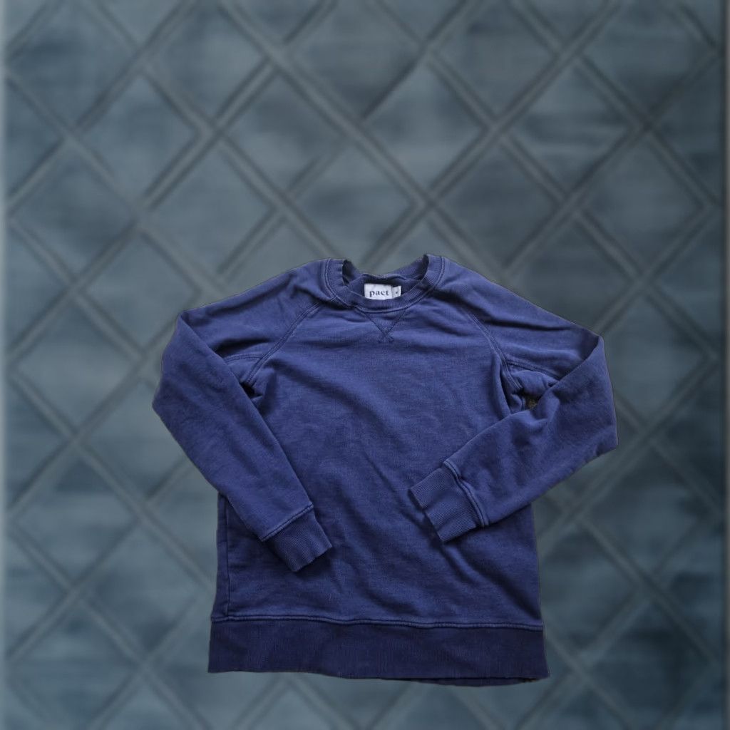 Vintage Pact Sweatshirt Mens Small Blue Crewneck Pullover Organic Cotton Casual Size US S / EU 44-46 / 1 - 1 Thumbnail