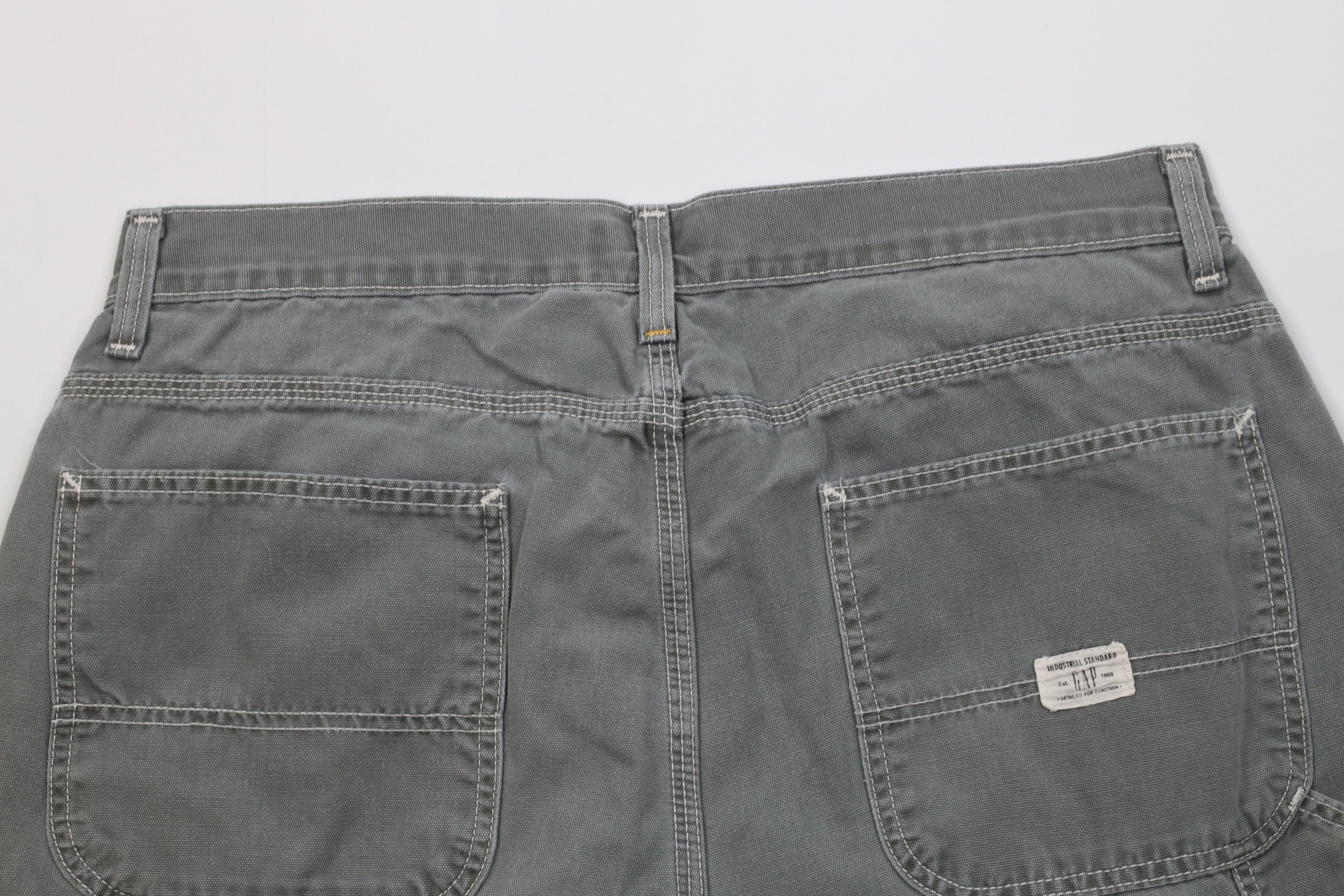 Gap Vintage Y2K 2001 Gap Surplus Stonewash Dungaree Shorts Size US 34 / EU 50 - 8 Thumbnail