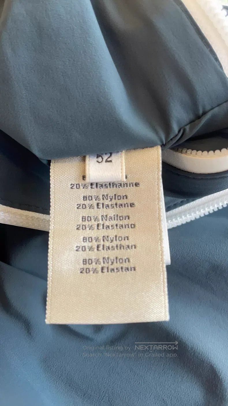 Hermes Hermes Collar Blue and Green Color Blocked Nylon Sleeveles Size US L / EU 52-54 / 3 - 5 Thumbnail