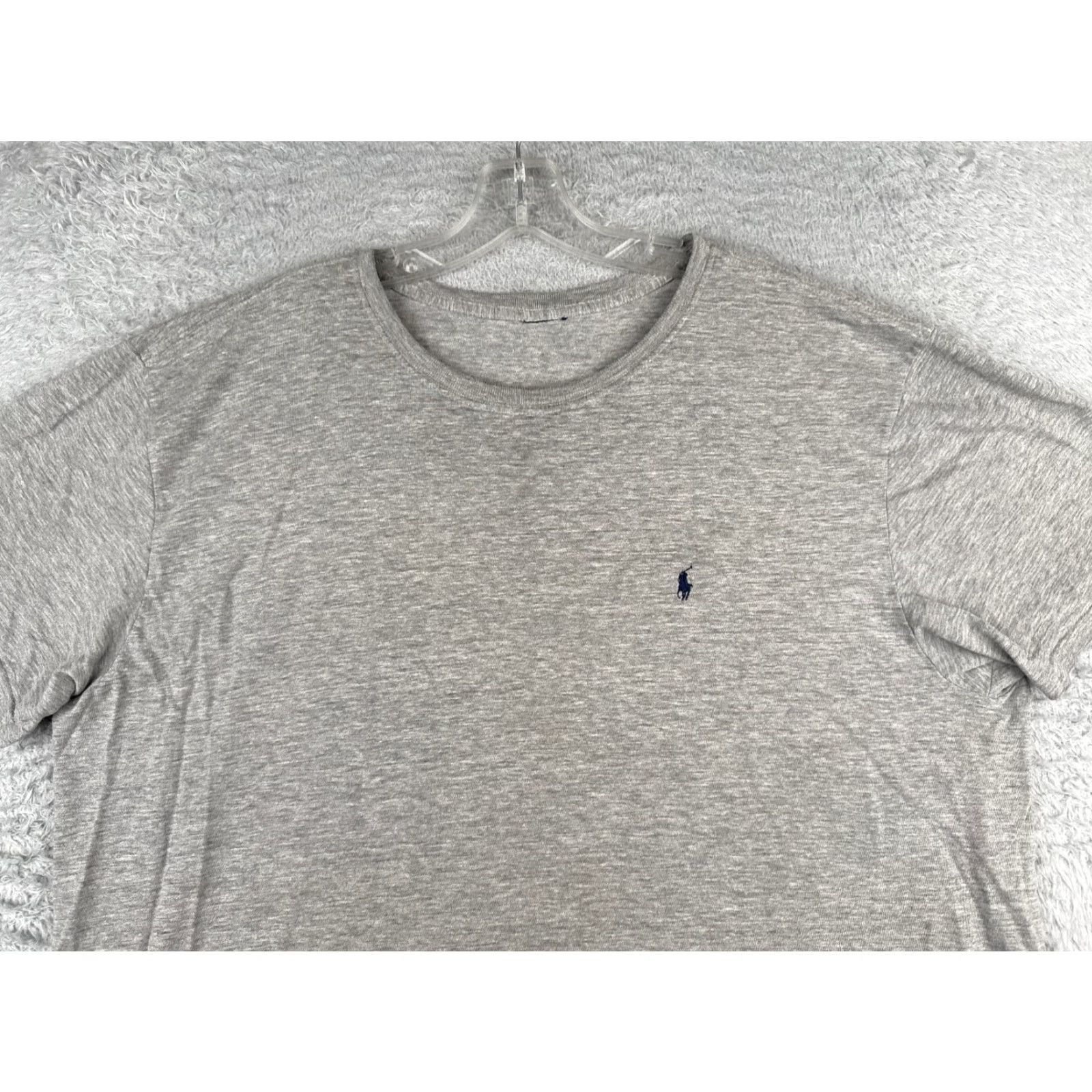 Ralph Lauren Ralph Lauren Cotton Shirt Adult XL Gray Short Sleeve Crew Slimming Sports Mens Size US XL / EU 56 / 4 - 4 Thumbnail