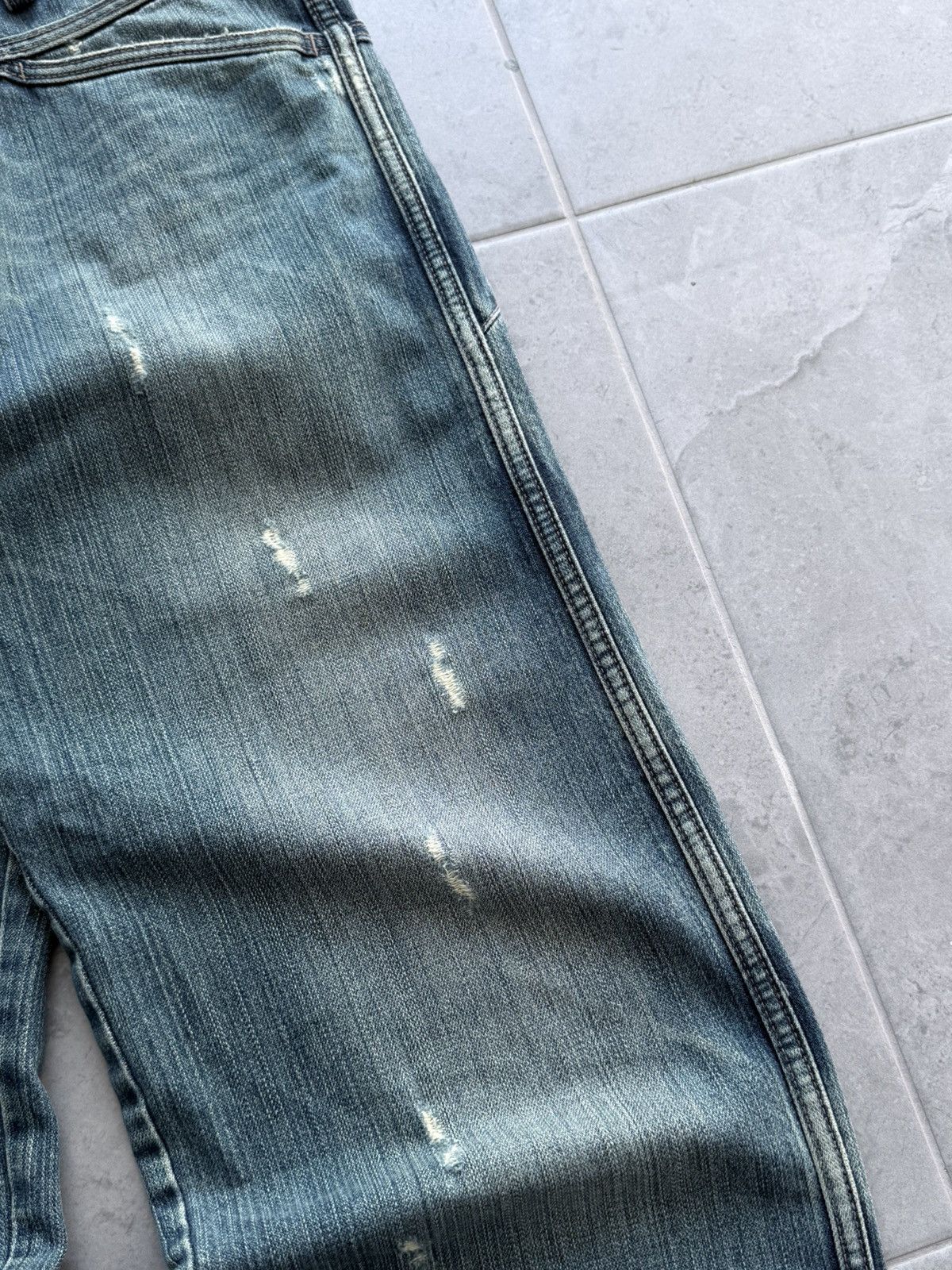 Marithe + Francois Girbaud Archive 00s Marithe + Francois Girbaud Washed Denim Jeans Size US 31 - 5 Thumbnail