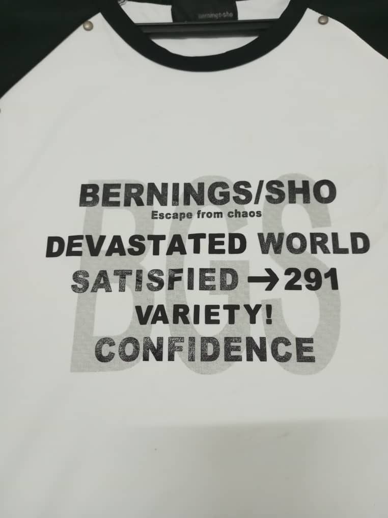 If Six Was Nine × Japanese Brand × Le Grande Bleu (L.G.B.) A06 Bernings Sho Punk Gothic Raglan T-Shirt Size US L / EU 52-54 / 3 - 8 Thumbnail