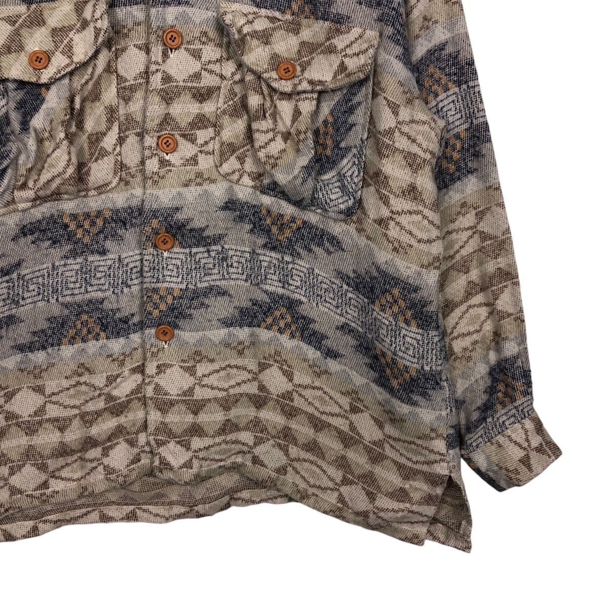 Japanese Brand × Vintage Vintage Chore Button Jacket Brand Jake Navajo Native Design Size US L / EU 52-54 / 3 - 6 Thumbnail