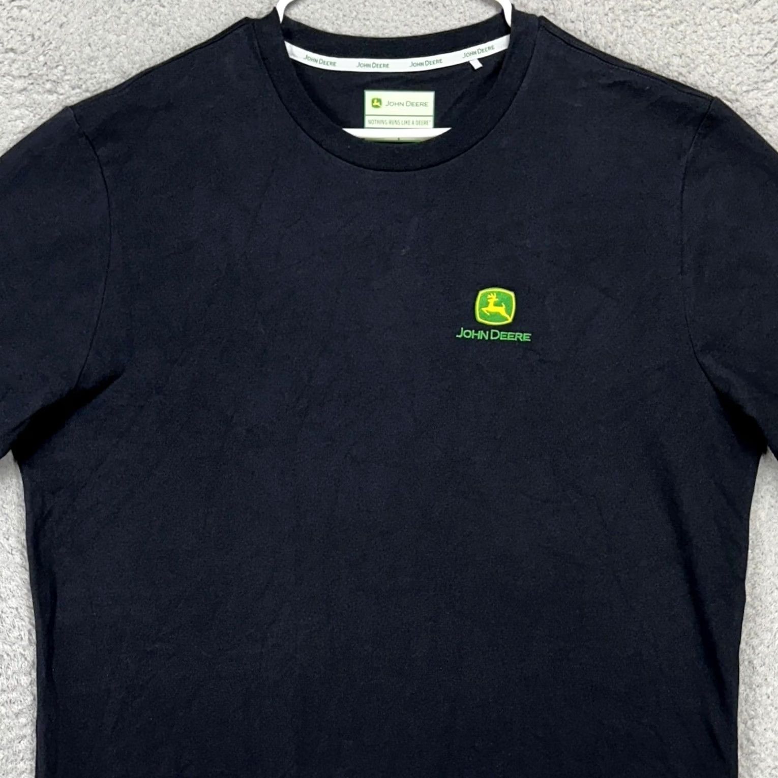 John Deere John Deere Mens T-Shirt Large Black Nothing Runs Like A Deere Tee Short Sleeve Size US L / EU 52-54 / 3 - 2 Thumbnail