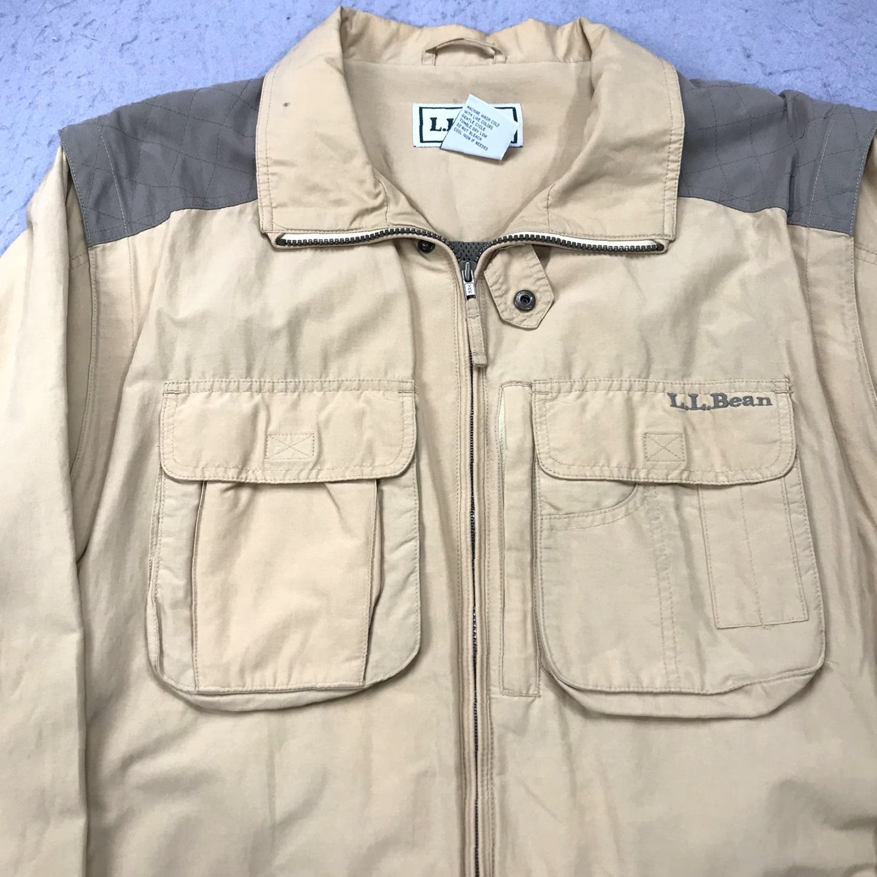 Vintage VINTAGE L.L. Bean Jacket Mens XL Tan Field Hunting Coat Multi Pocket Outdoors Shirt Size US XL / EU 56 / 4 - 2 Thumbnail