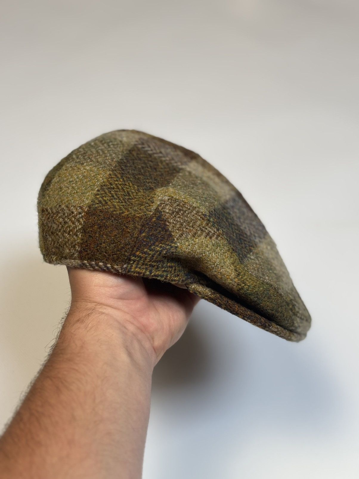 Harris Tweed Harris Tweed Wool Flat Patch Cap 7size 57cm Medium size Size ONE SIZE - 4 Thumbnail