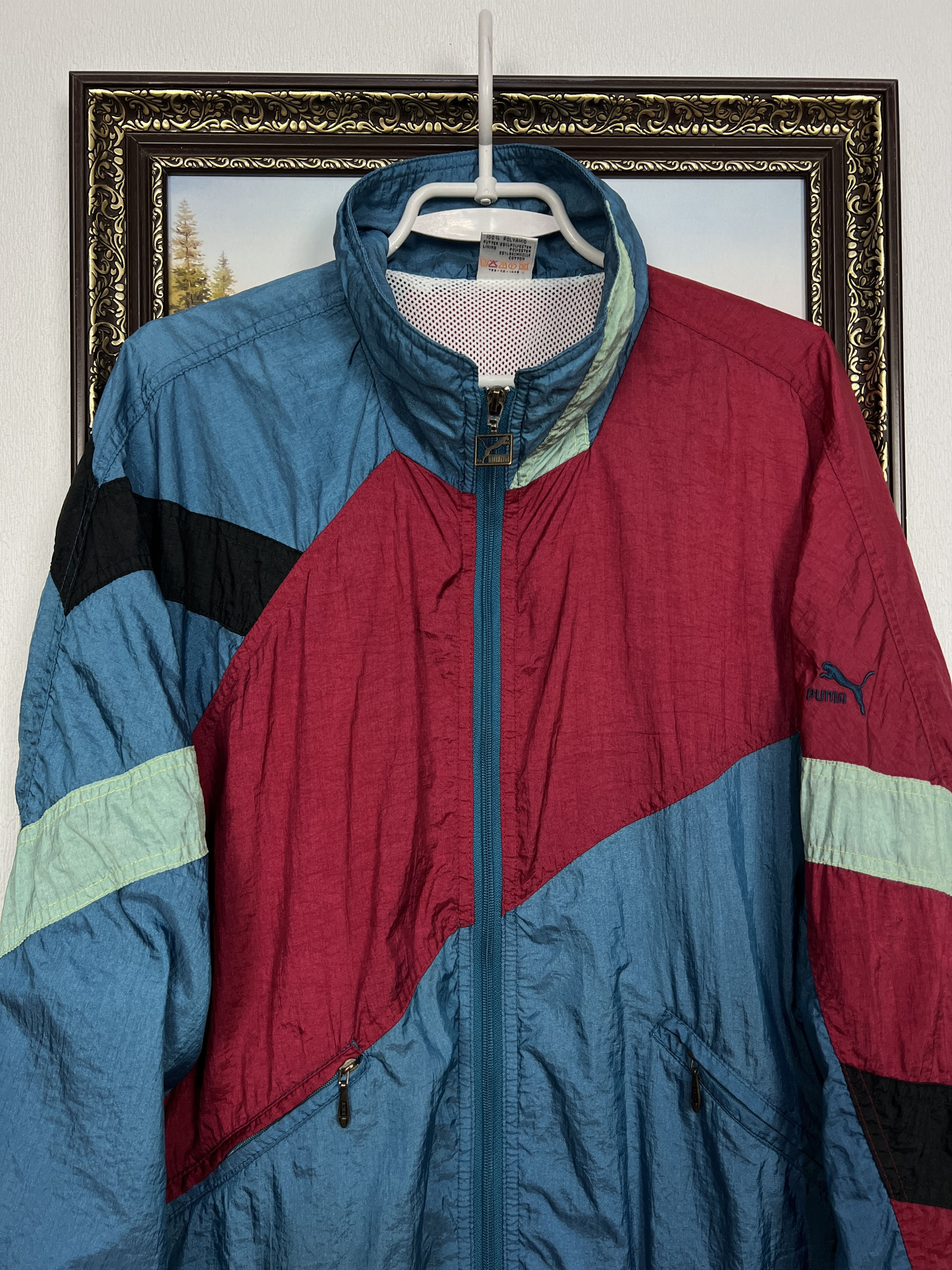 Puma Vintage 80's Sport Track Suit Jacket Pants Set Hype Rare Size US L / EU 52-54 / 3 - 3 Thumbnail