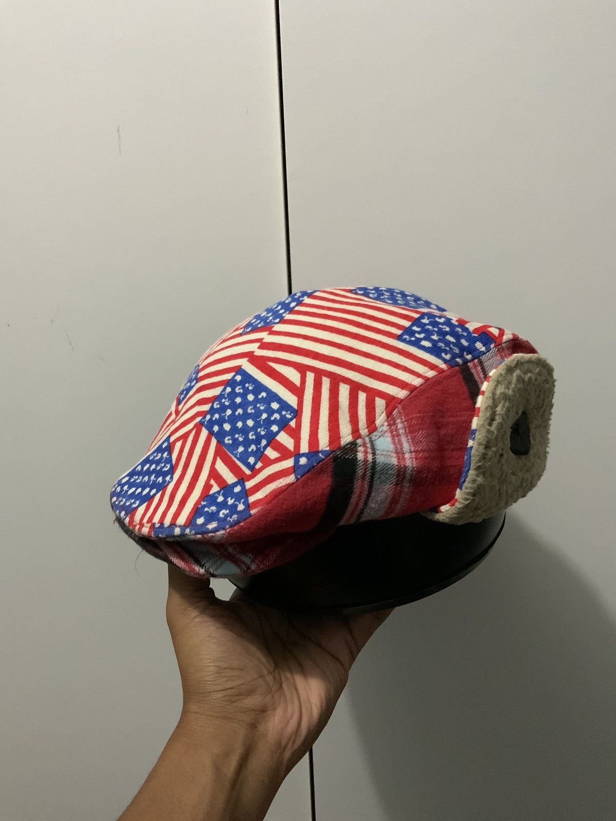 If Six Was Nine Boohomes Patchwork Winter Ski Beretta Flat Hat Size ONE SIZE - 1 Thumbnail
