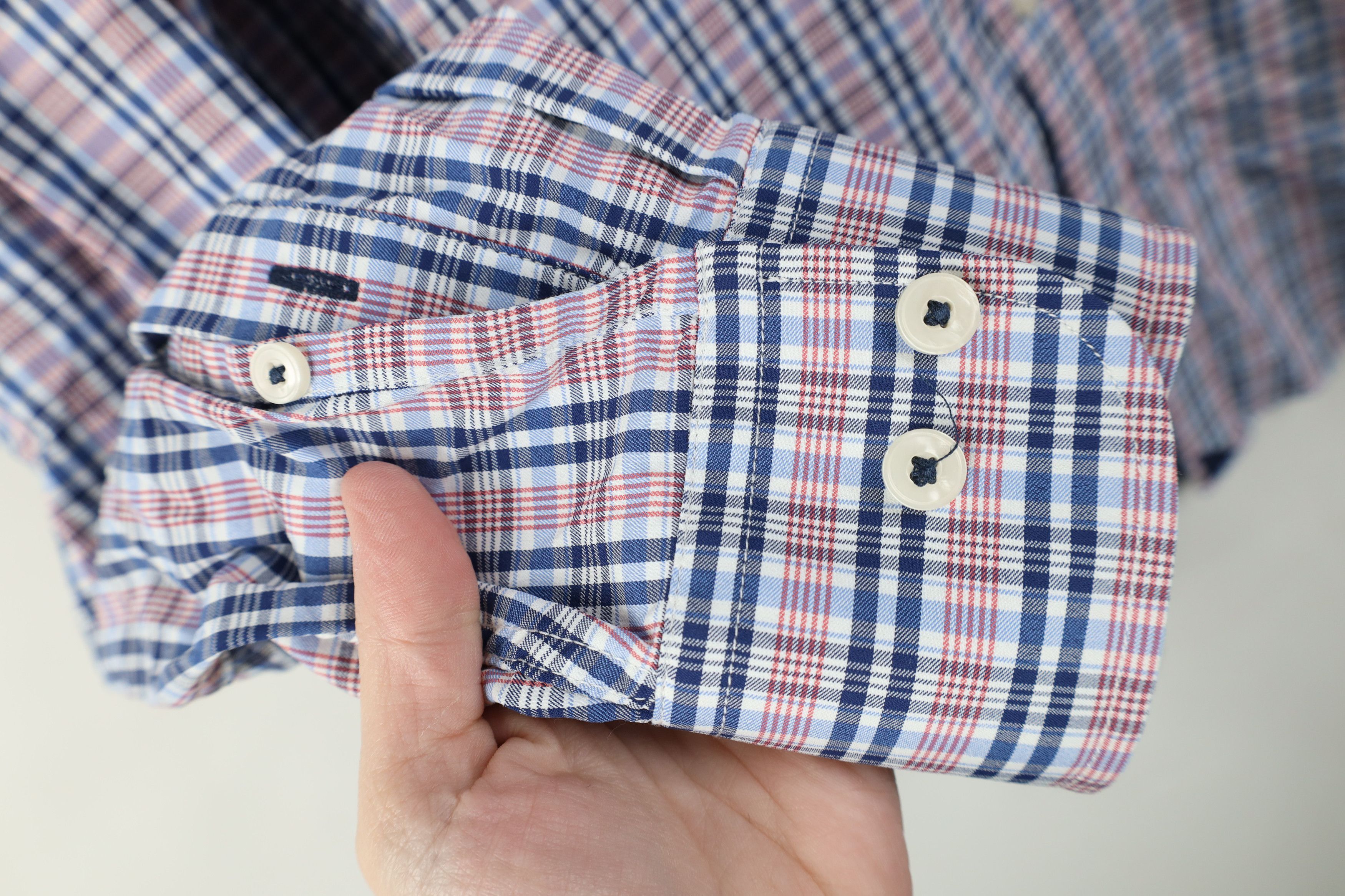 UNTUCKit Untuckit Slim Fit Stretch Collared Button Down Shirt Plaid Size US XL / EU 56 / 4 - 5 Thumbnail