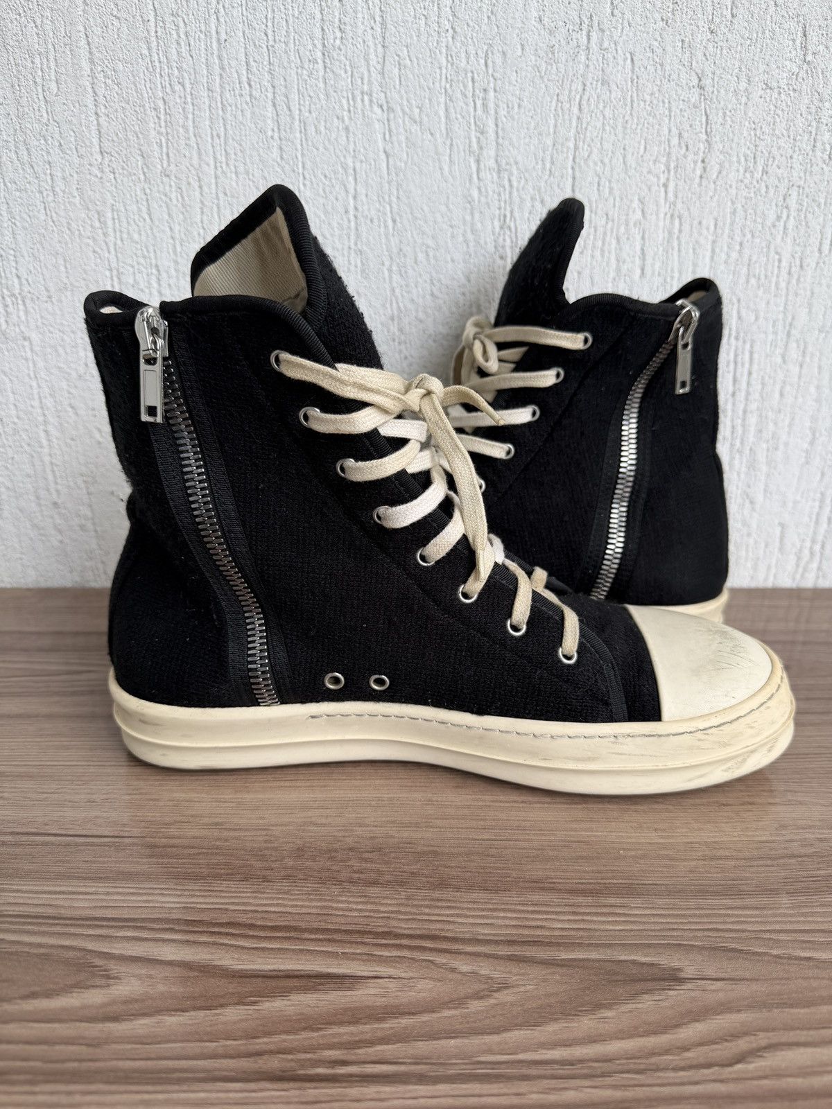 Rick Owens Drkshdw wool drkshdw ramones Size US 10.5 / EU 43-44 - 12 Thumbnail
