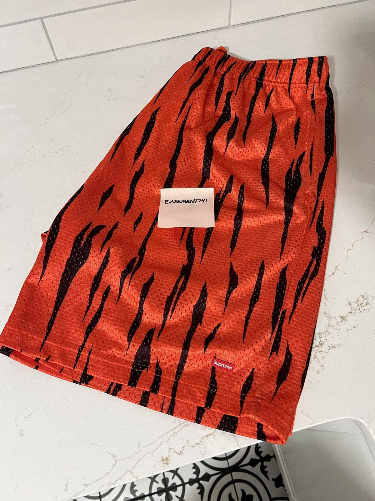 Supreme Small Box Baggy Mesh Short (SS24) - $88