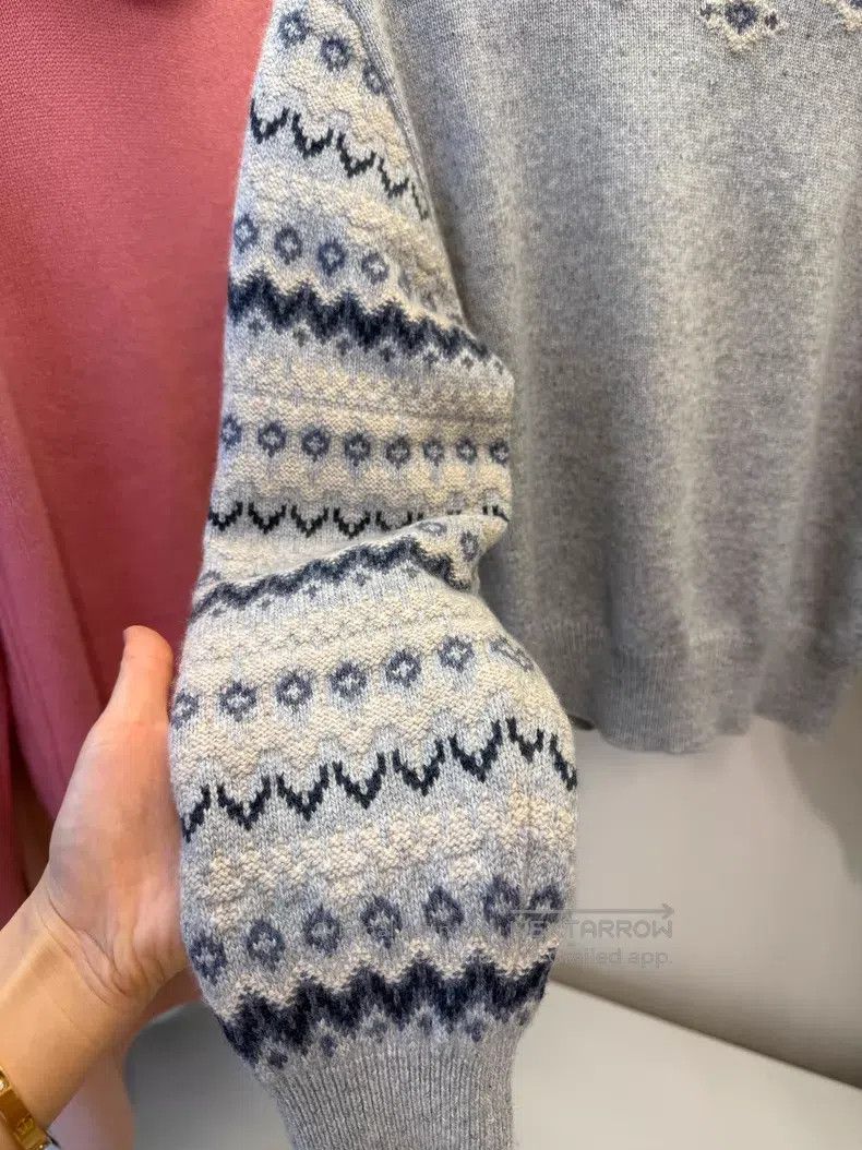Loro Piana Loro Piana Cashmere Jacquard Sweater Size XS / US 0-2 / IT 36-38 - 3 Thumbnail