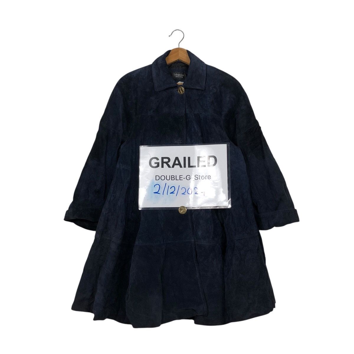 Designer × Japanese Brand 📌Vintage Long Jacket Marquis Made in Canada Genuine Leather Size US M / EU 48-50 / 2 - 1 Thumbnail