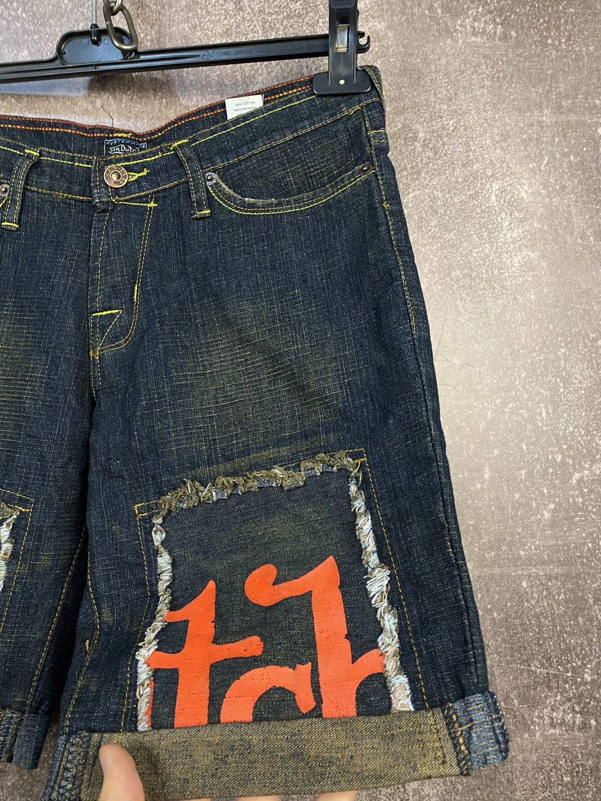 Von Dutch Vintage Y2K Von Dutch Distressed Denim Jean Shorts Size 30 Size US 30 / EU 46 - 4 Thumbnail