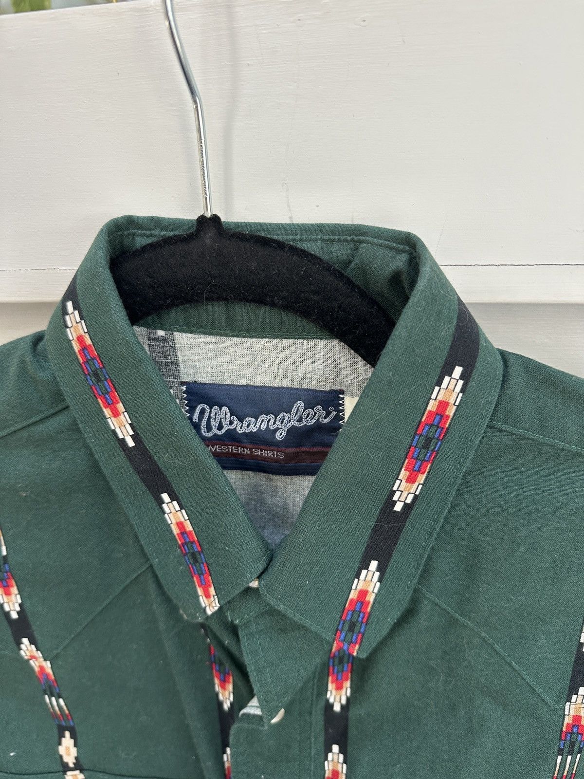 Wrangler Vintage Western Aztec Button Up SS Shirt Size US M / EU 48-50 / 2 - 2 Thumbnail