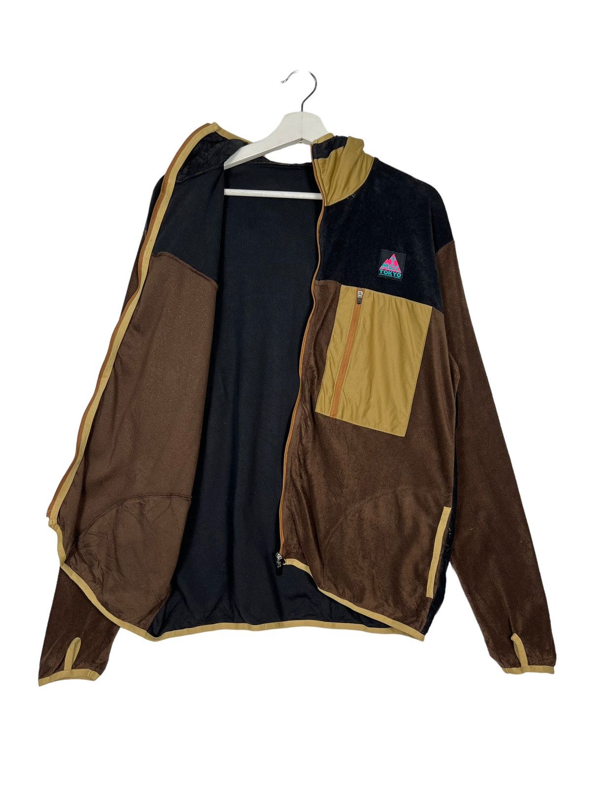 Japanese Brand 🔥 MOUNTAIN RUNNING COMPANY FLEECE HYBRID JACKET MADE IN JPN Size US L / EU 52-54 / 3 - 10 Thumbnail