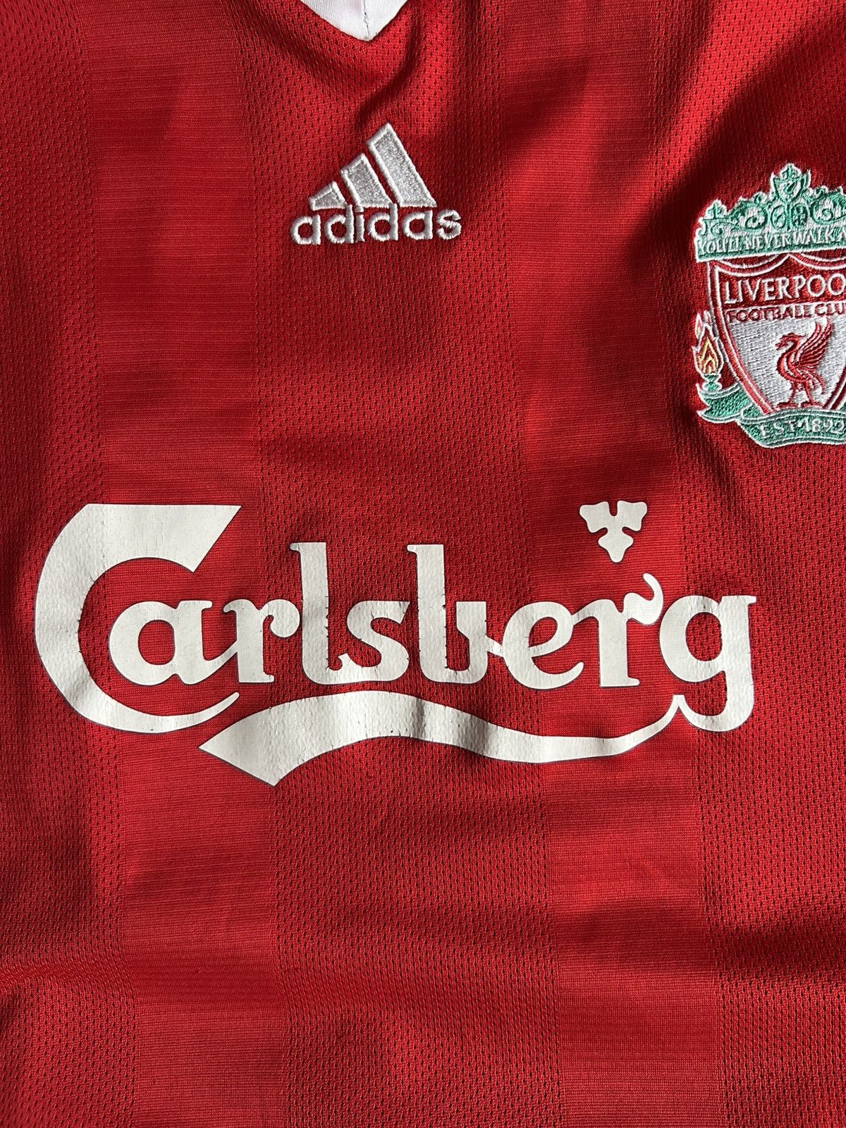 Adidas Soccer Jersey Liverpool 2008/09 Vintage Retro Kit Size US M / EU 48-50 / 2 - 3 Thumbnail