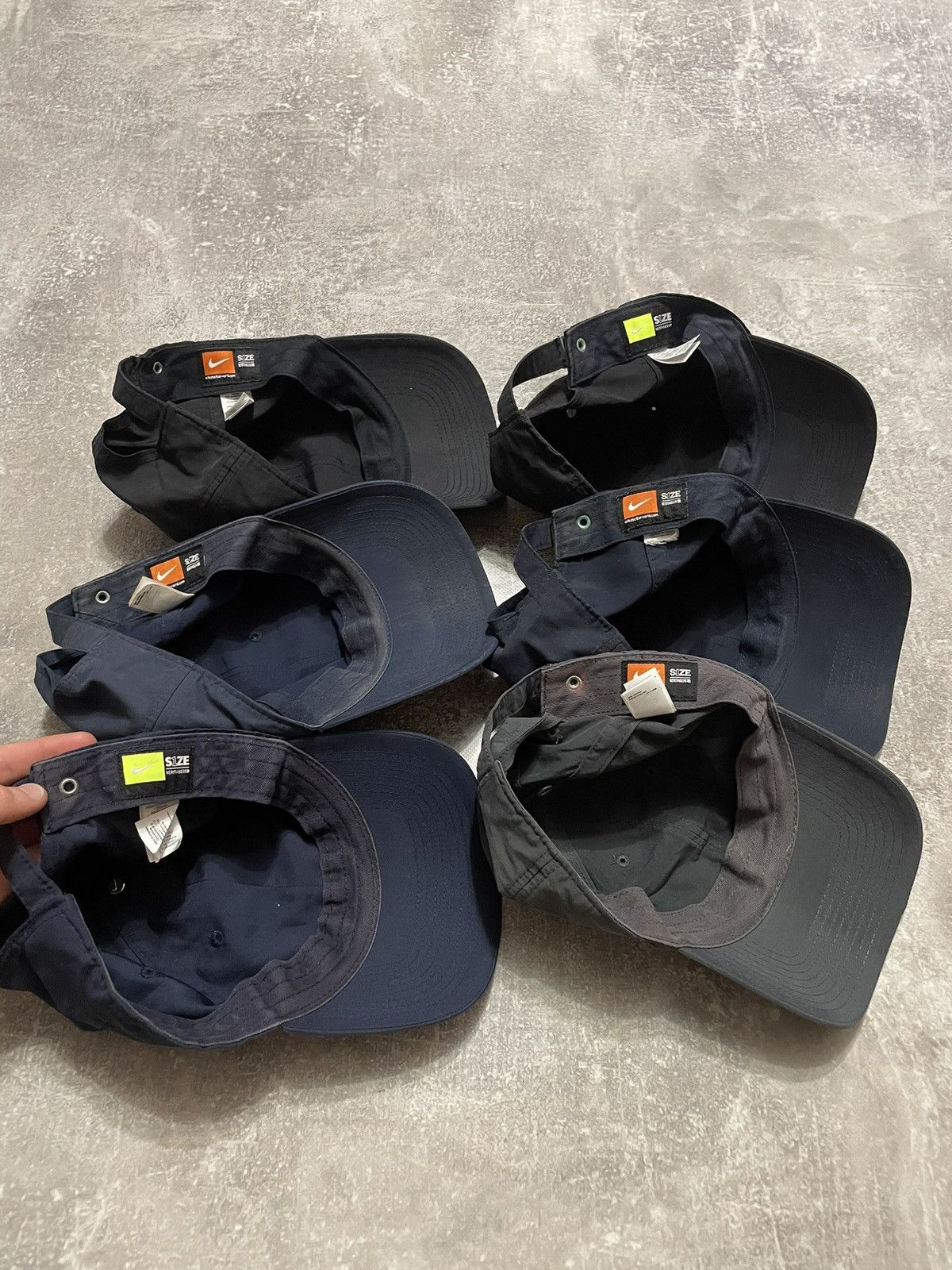 Nike × Vintage x6 Nike Metallic Swoosh Logo Cap Y2K Size ONE SIZE - 25 Thumbnail