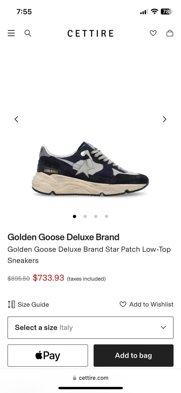 Golden Goose Golden Goose RUNNING SOLE GAMBETTI SPEZZATI EDGE AROUND 42 Size US 9.5 / EU 42-43 - 12 Thumbnail