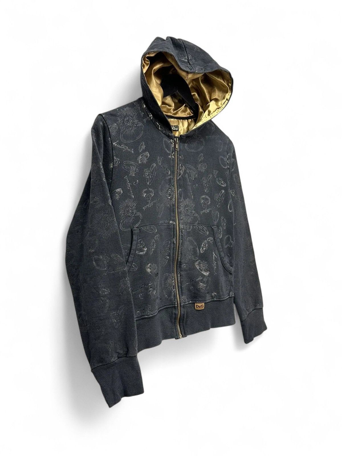 Japanese Brand Dolce&Gabbana BlackOversized Hoodie Vintage Streetwear Style Size M / US 6-8 / IT 42-44 - 3 Thumbnail