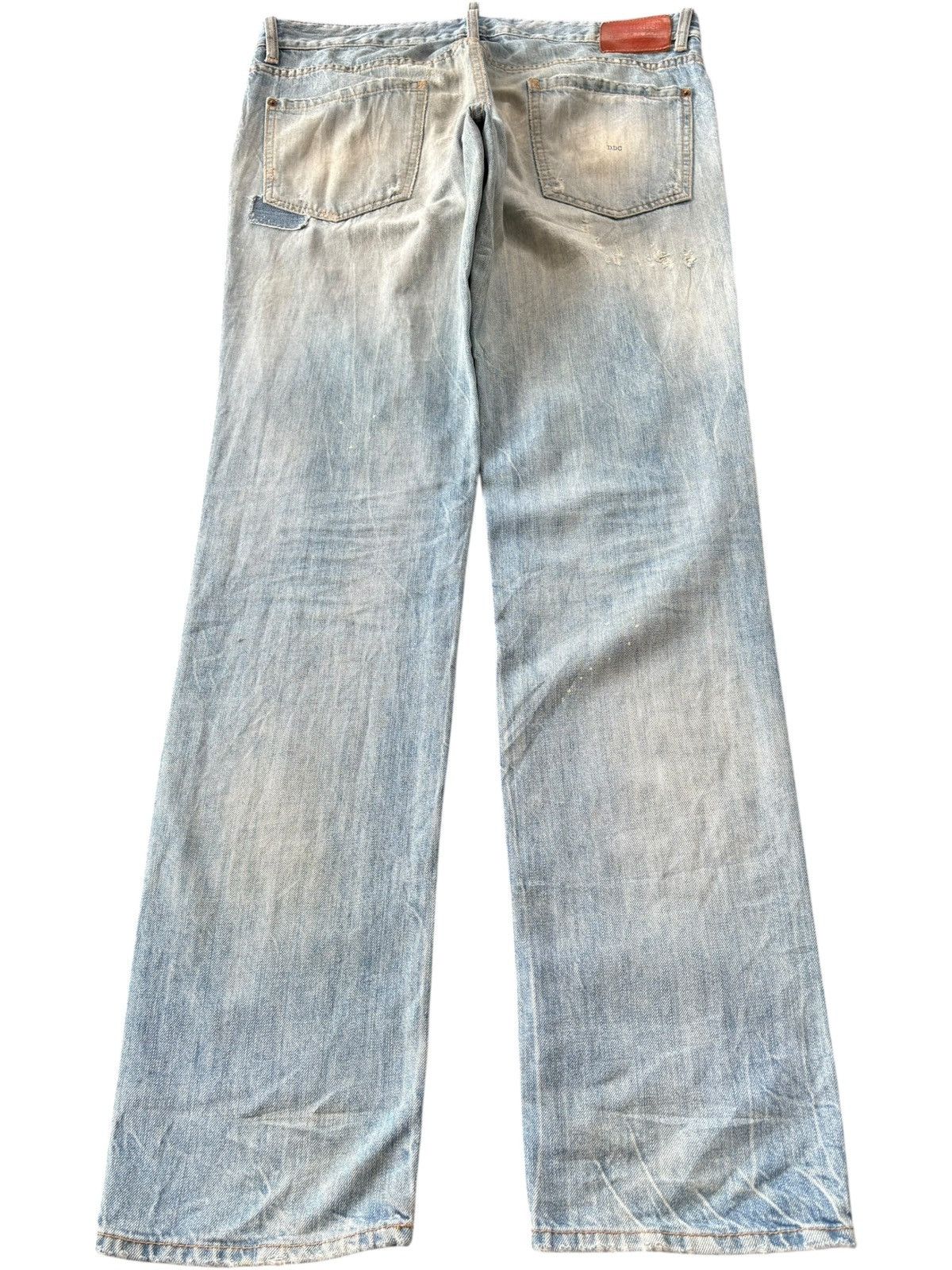 Dsquared2 Vintage Italy Dsquared Patchwork Distressed Jeans Size US 37 - 2 Thumbnail
