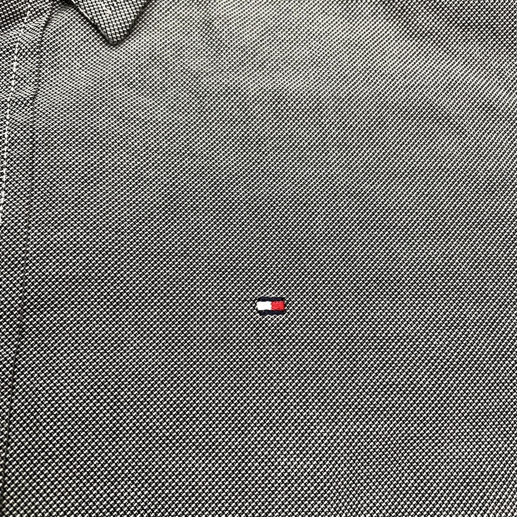 Tommy Hilfiger Tommy Hilfiger Slim Fit Shirt Mens M Dark Gray Short Sleeve Cotton Casual Shirt Size US M / EU 48-50 / 2 - 5 Thumbnail
