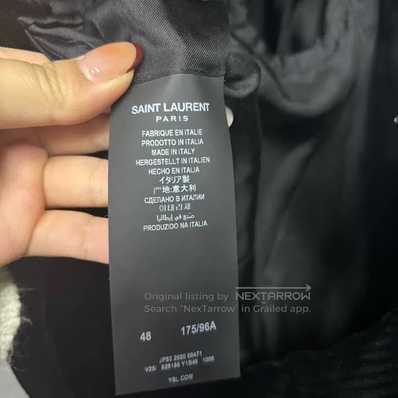 Saint Laurent Paris Saint Laurent Paris Black Solid One Button Single Breasted Size US M / EU 48-50 / 2 - 3 Thumbnail