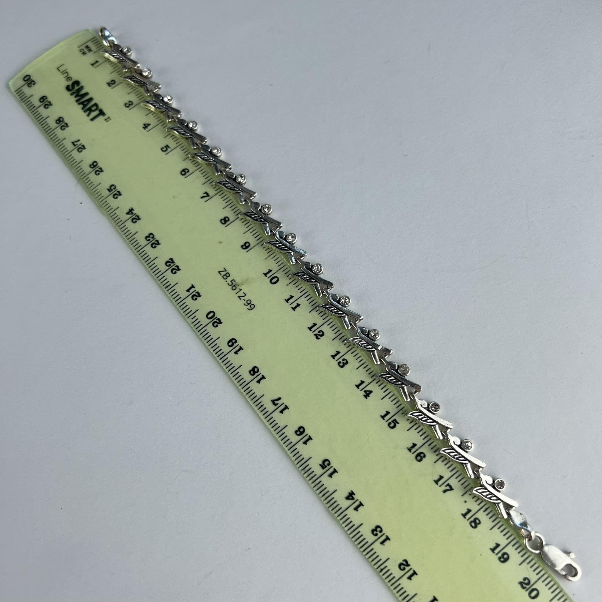Vintage Vintage Sterling Silver 925 Chain Bracelet Marked 12.3 gr Size ONE SIZE - 6 Thumbnail