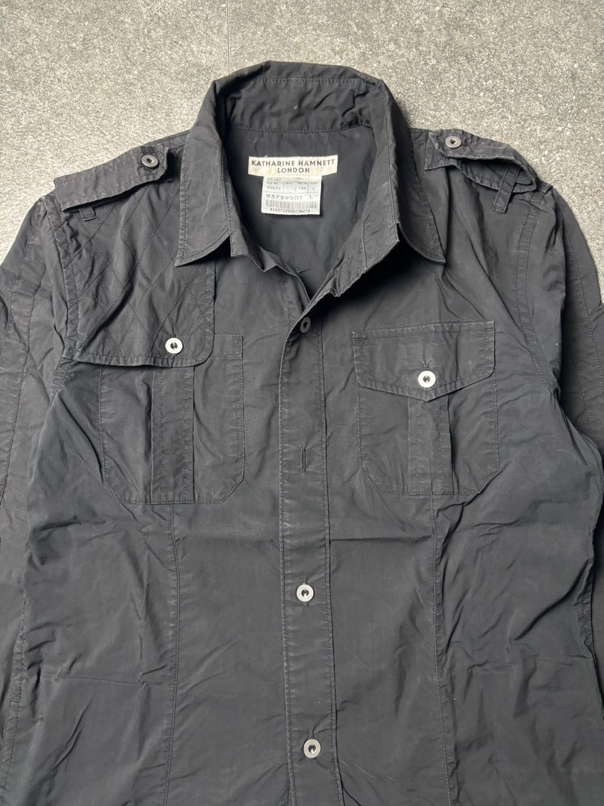 Katharine Hamnett London 1990s Katherine Hamnett London Work Shirt Size US M / EU 48-50 / 2 - 3 Thumbnail