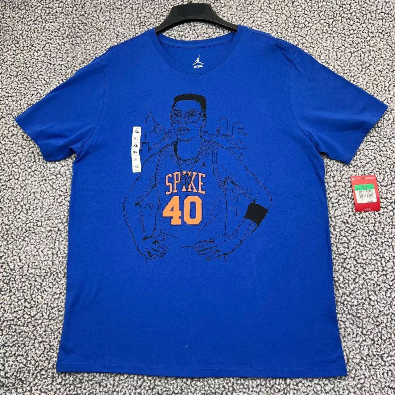 Jordan Brand Air Jordan Spike Lee 40 Shirt Men XL Short Sleeve Crew Neck Size US XL / EU 56 / 4 - 1 Thumbnail