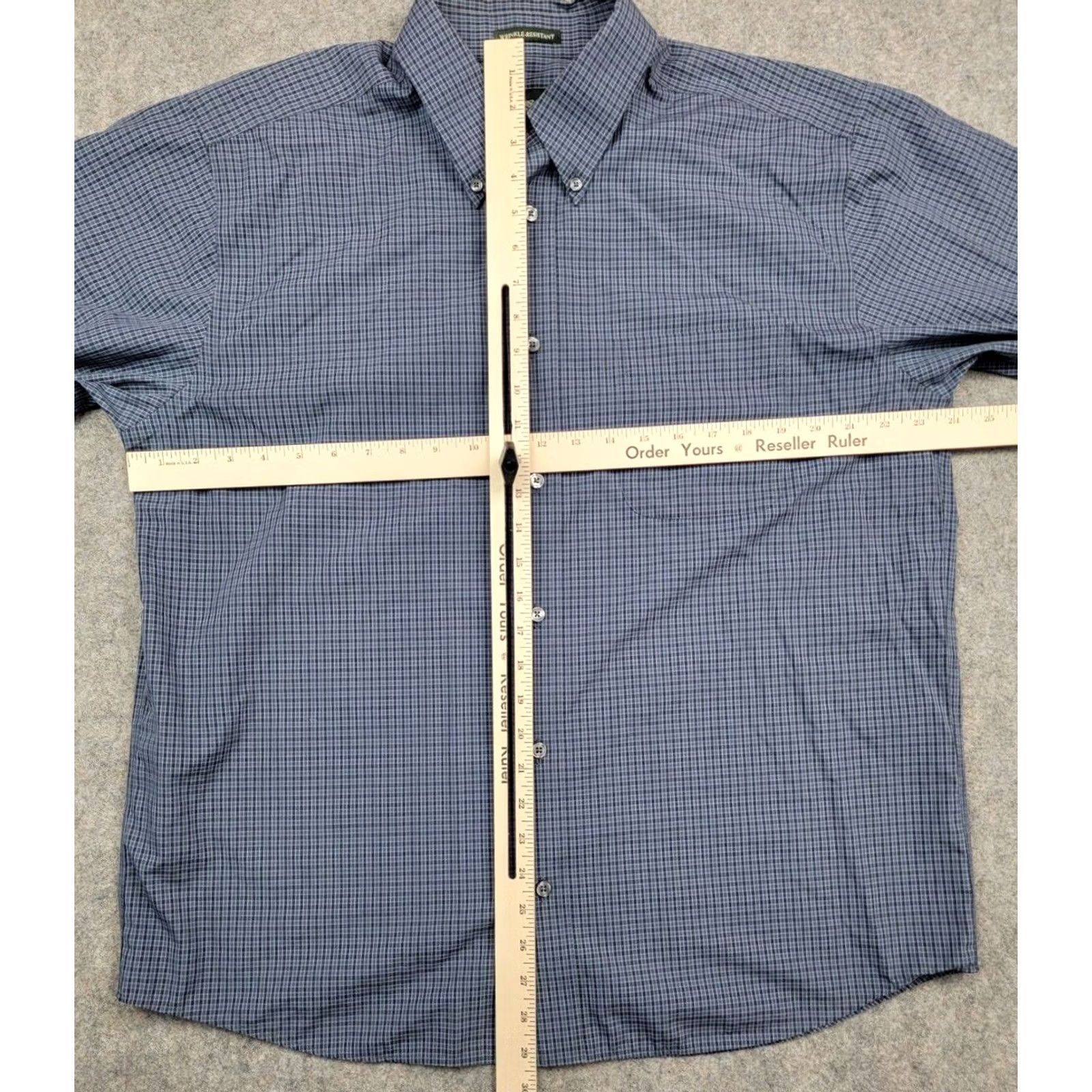 Eddie Bauer Eddie Bauer Shirt Mens Large Blue Plaid Wrinkle Resistant Button Down Size US L / EU 52-54 / 3 - 7 Thumbnail