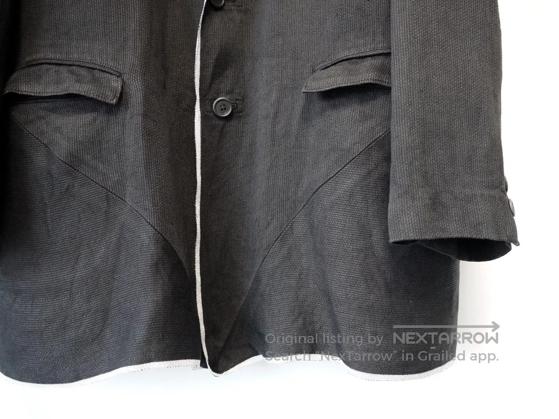 Yohji Yamamoto Yohji Yamamoto 1990SS White Trim Jacket. Size US S / EU 44-46 / 1 - 5 Thumbnail