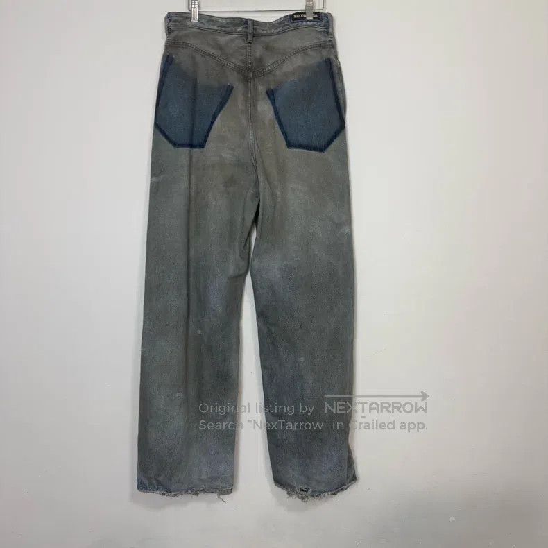Balenciaga Balenciaga size S Reversed Destroyed Denim Pants Size US 27 - 2 Thumbnail