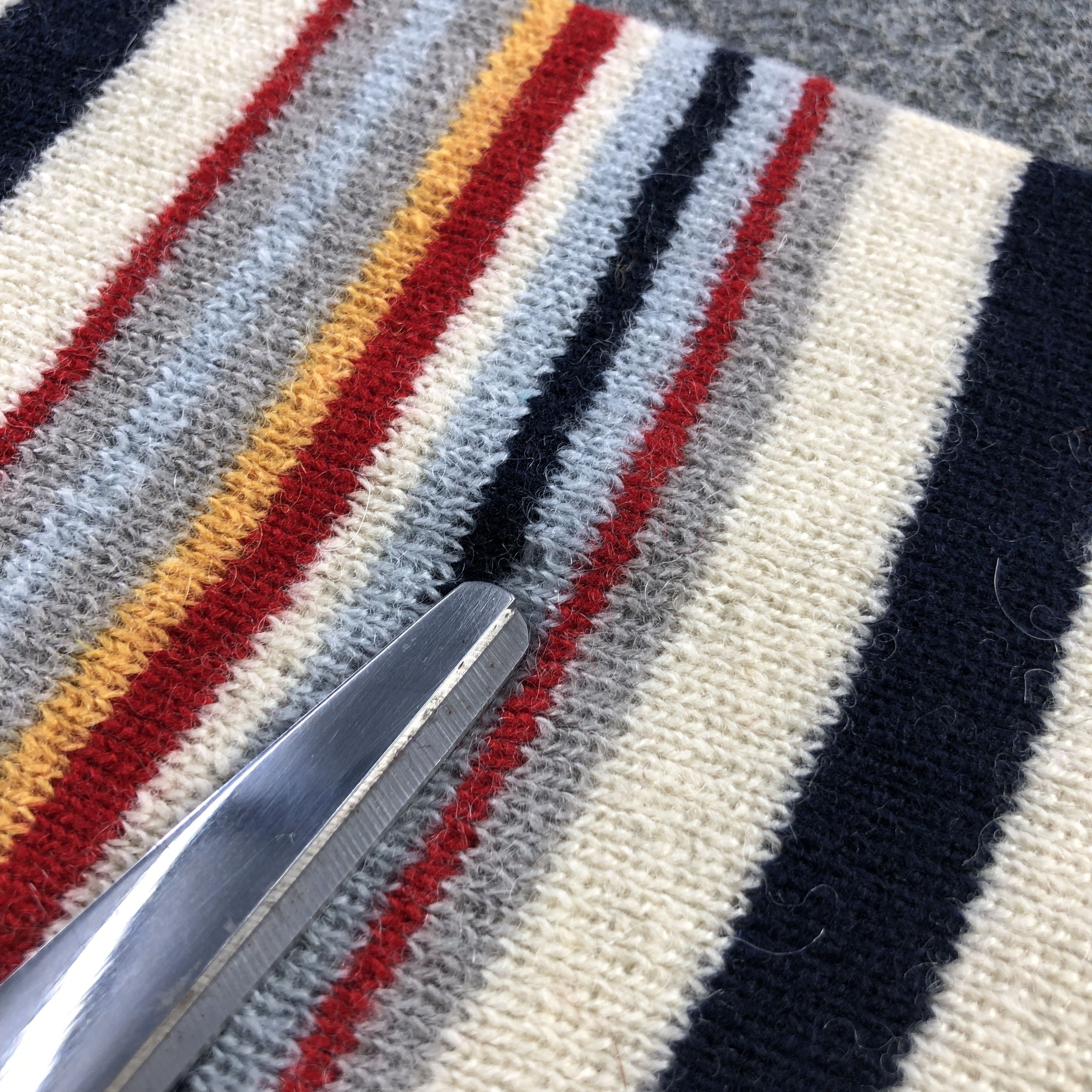 Courreges Courreges Striped Wool Scarf Muffler V2956 Size ONE SIZE - 11 Thumbnail