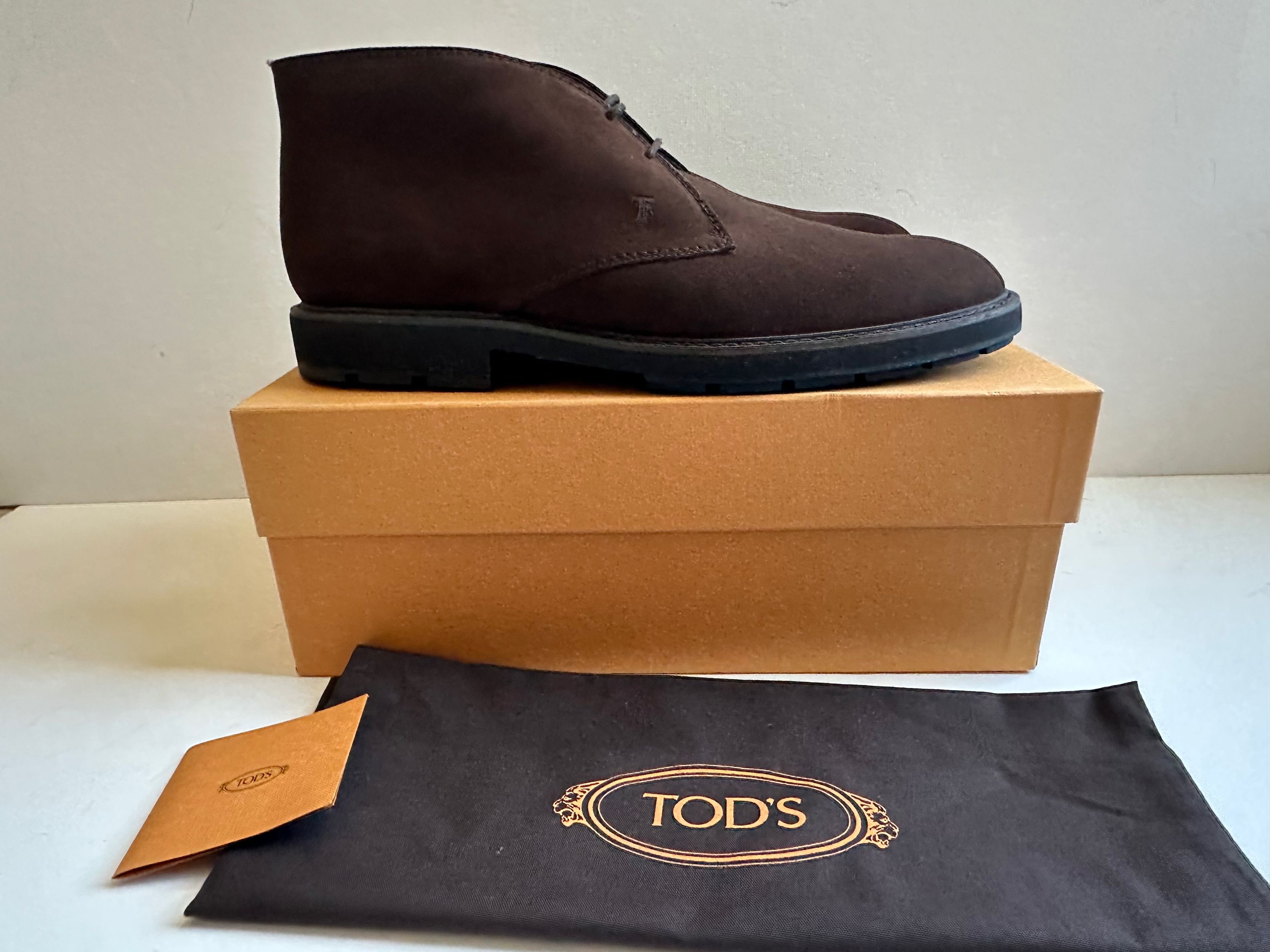 Tod's Tod's Suede Desert Chukka Boots - Brown - Size US14 (UK13) Size US 14 / EU 47 - 1 Thumbnail