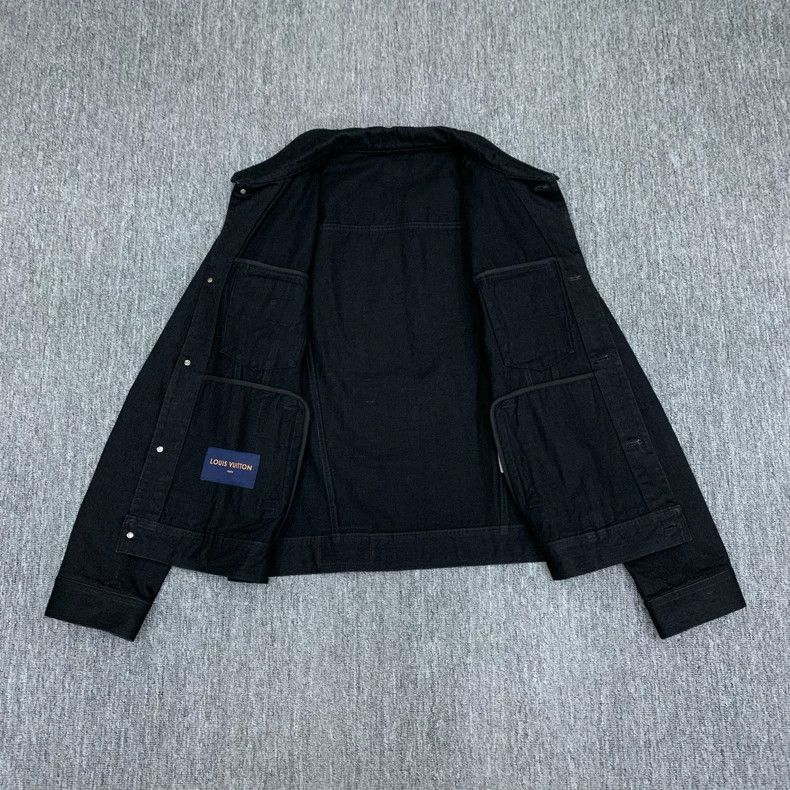 Louis Vuitton Louis Vuitton Black Tag DNA Denim Jacket Size US L / EU 52-54 / 3 - 9 Thumbnail
