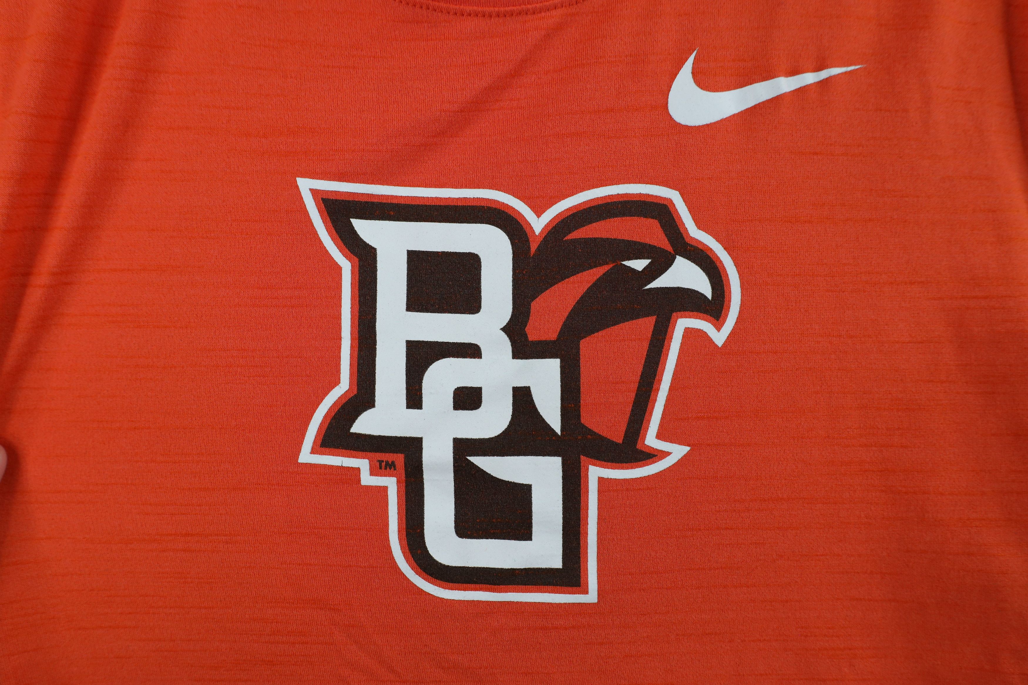 Nike × Vintage Nike Bowling Green State University Hockey T-Shirt Orange Size US S / EU 44-46 / 1 - 4 Thumbnail