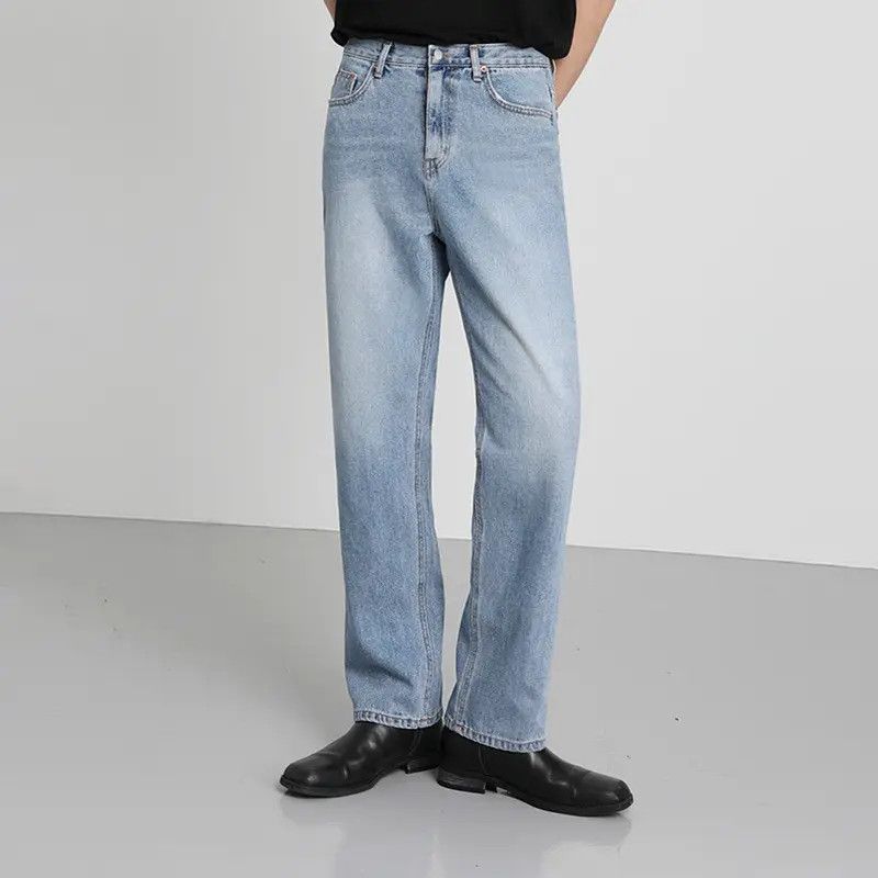 Japanese Brand Retro straight leg wide leg casual jeans Size US 32 / EU 48 - 1 Thumbnail