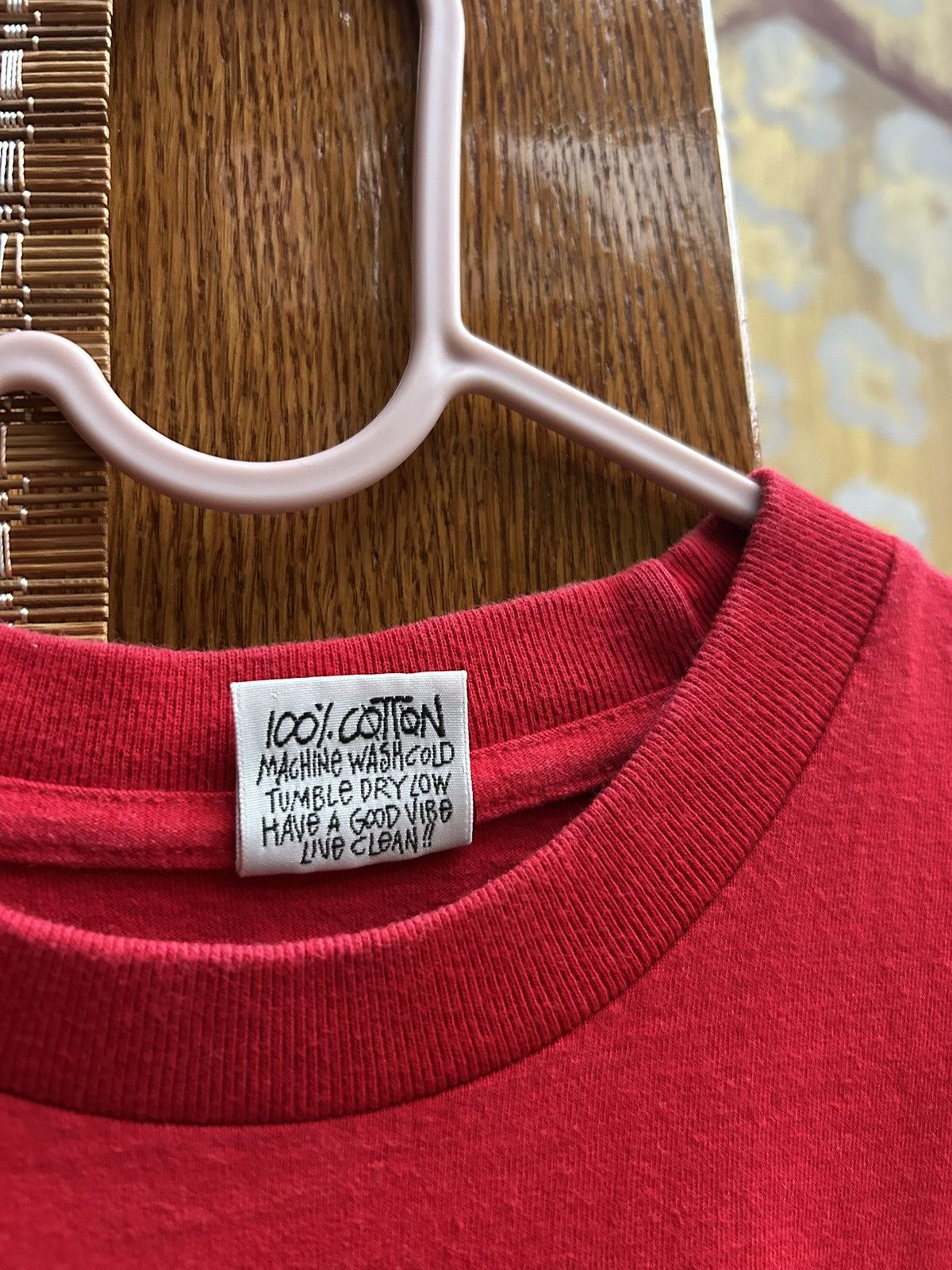 Stussy Vintage 90s Stussy 80 Logo Red Tee Made In USA Size XS Size US XS / EU 42 / 0 - 7 Thumbnail