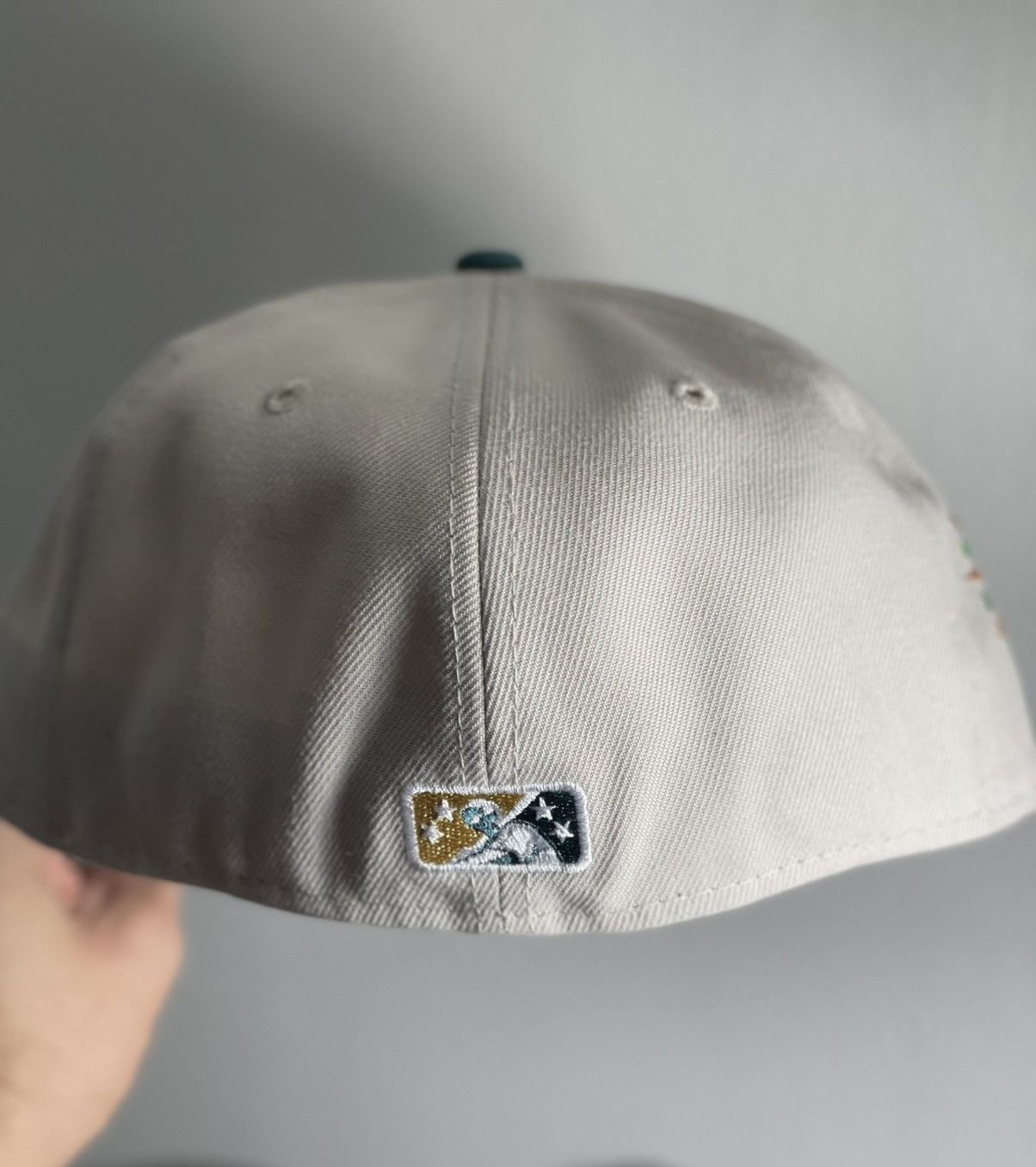 New Era 7 1/8 MyFitteds Exclusive Buffalo Bisons Stone/Green Grey UV Size ONE SIZE - 5 Thumbnail