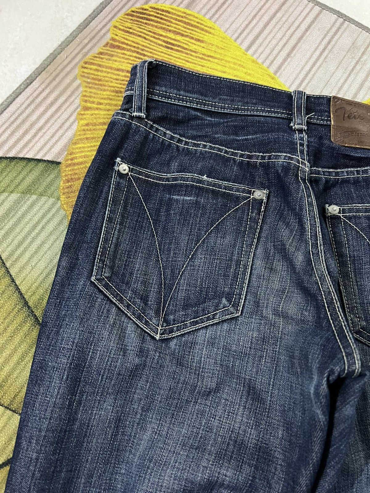 Issey Miyake 💥Vintage Tete Homme Issey Miyake Distress Jean Size US 28 / EU 44 - 18 Thumbnail