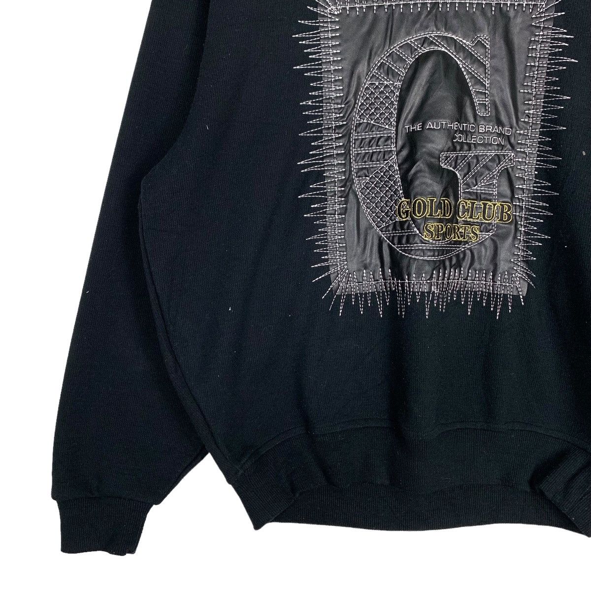 Japanese Brand GOLD CLUB SPORTS Embroidery Big Logo Sweatshirt #0349-C16 Size US M / EU 48-50 / 2 - 4 Thumbnail
