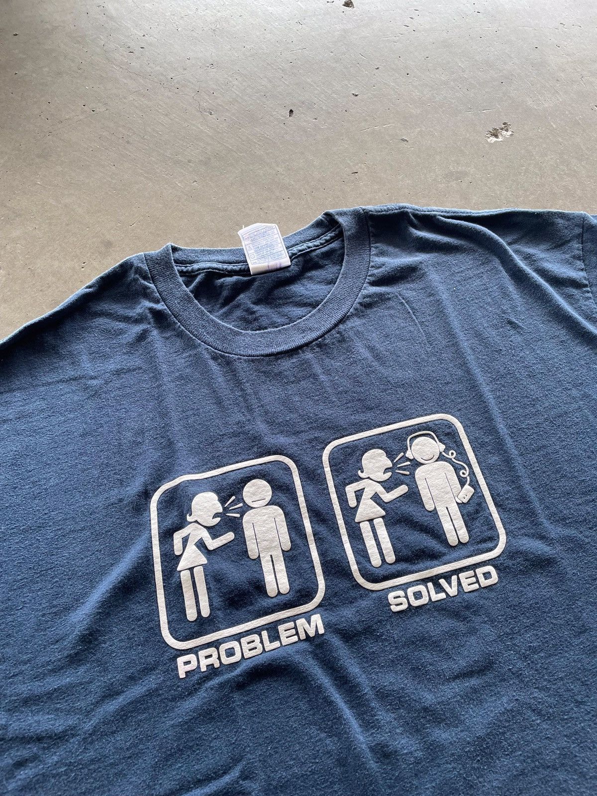 Vintage vintage tee”problem solved” Size US XL / EU 56 / 4 - 2 Thumbnail