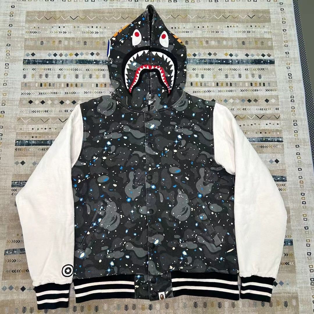 Bape BAPE SPACE CAMO SHARK JACKET Size US L / EU 52-54 / 3 - 1 Thumbnail