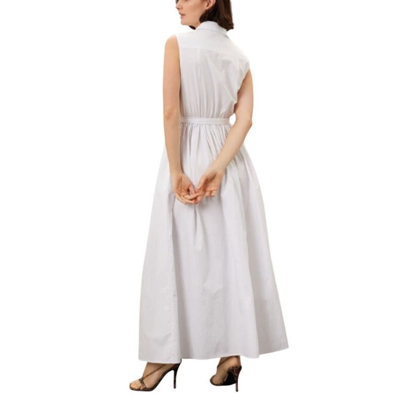 Rosetta Getty Rosetta Getty x RTR Buttoned Dress in White, Size US 10 Size L / US 10 / IT 46 - 3 Thumbnail