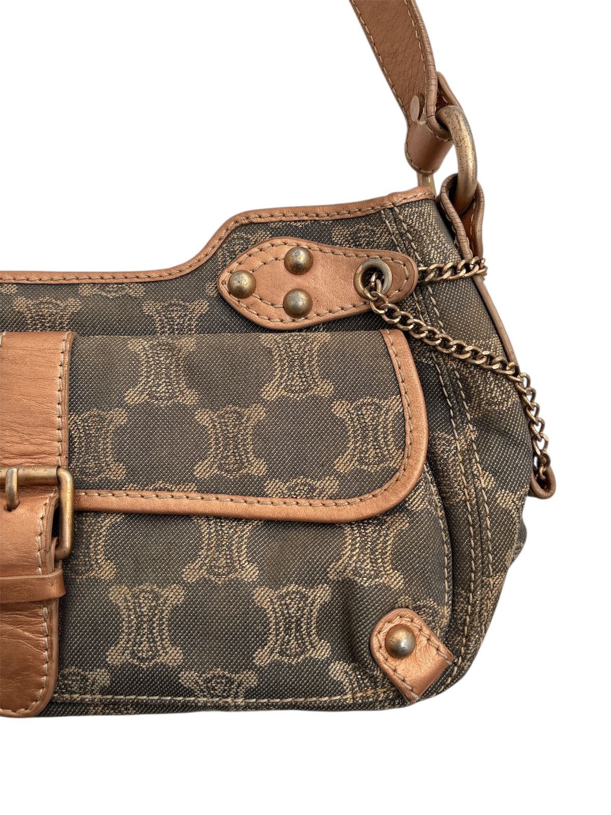 Celine Vintage Macadam Shoulder Bag Size ONE SIZE - 3 Thumbnail