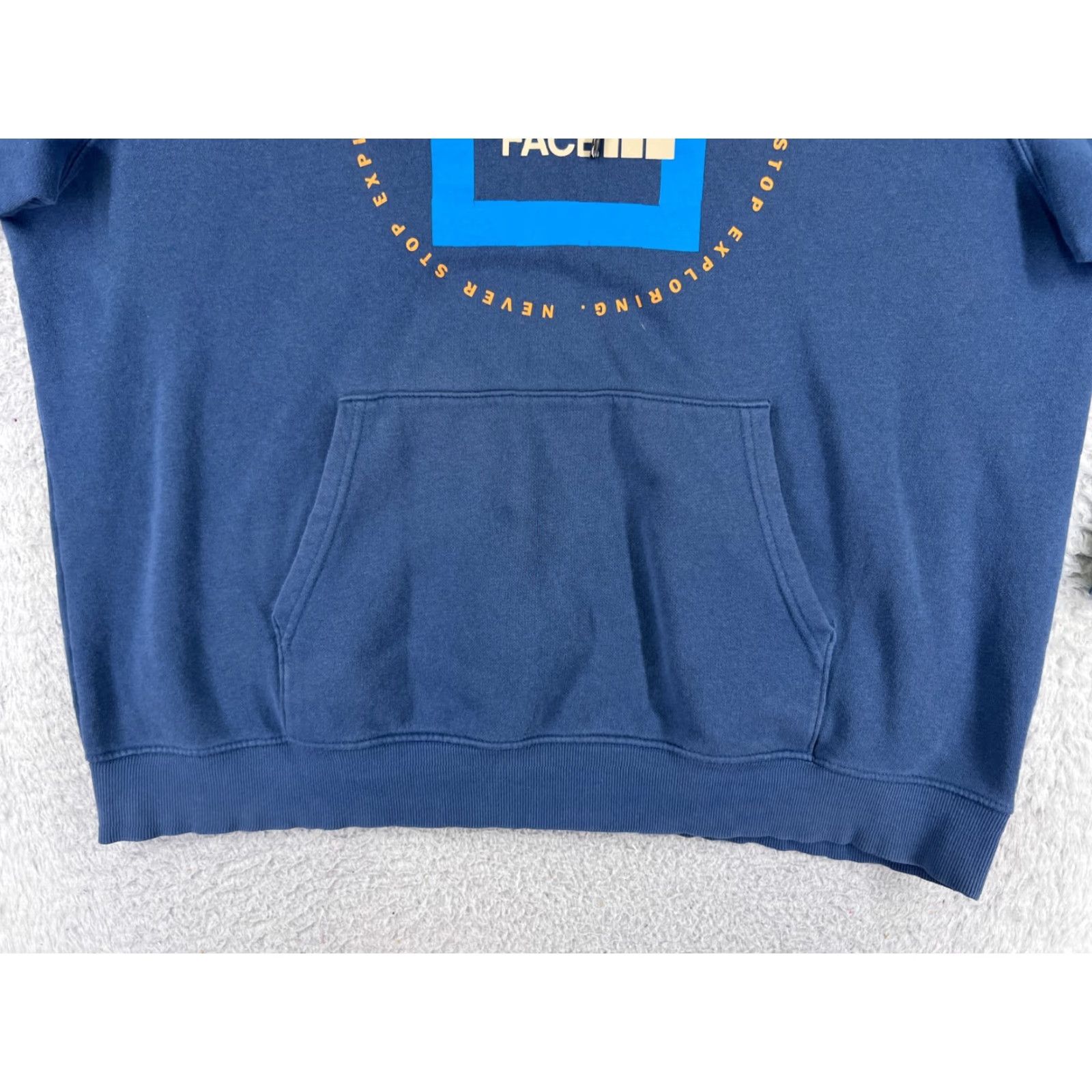 The North Face The North Face Men Hoodie XS XL Blue Cotton Blend Jersey Pockets Crew Neck Sweatshirt Pullover Solid Brand: The North Face Size US XL / EU 56 / 4 - 5 Thumbnail