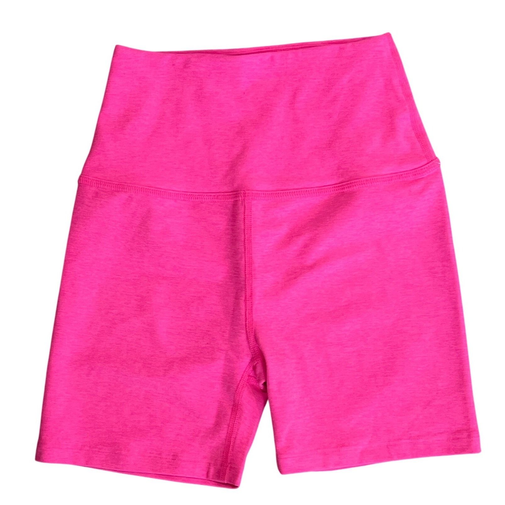 Beyond Yoga Beyond Yoga Womens High-Waist Biker Shorts S Pink Elph Stret Size 26" / US 2 / IT 38 - 2 Thumbnail